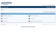 Tablet Screenshot of diamondresortsforums.com